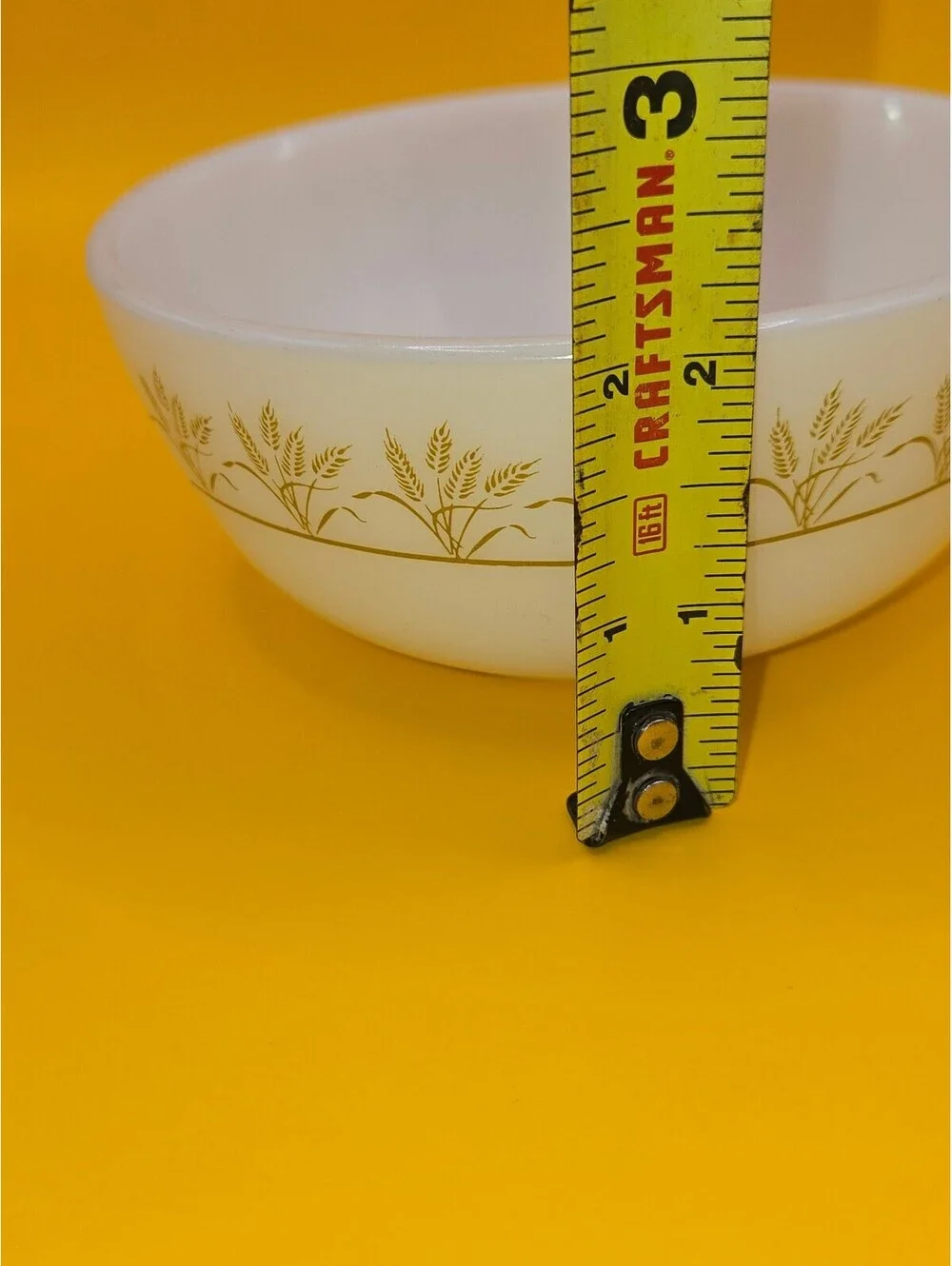 Vintage Harvest Wheat Milk Glass Berry / Cereal Bowl 5